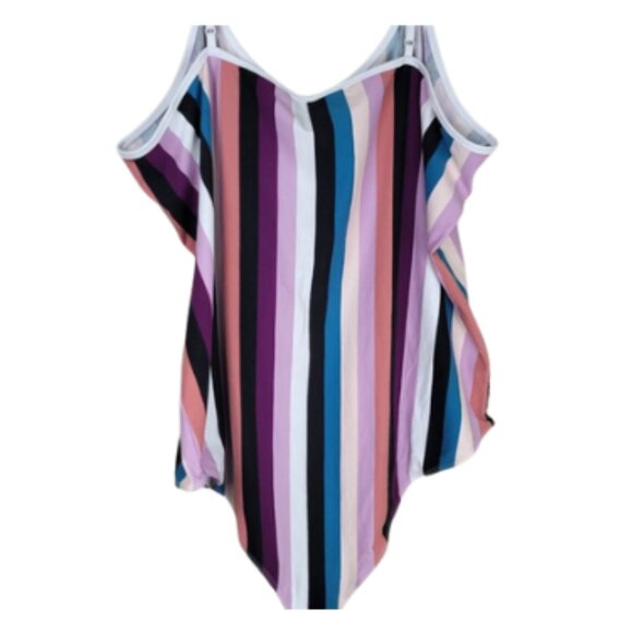 Torrid Foxy Scoop Neck Striped Cami Body Suit NWT - Picture 7 of 9